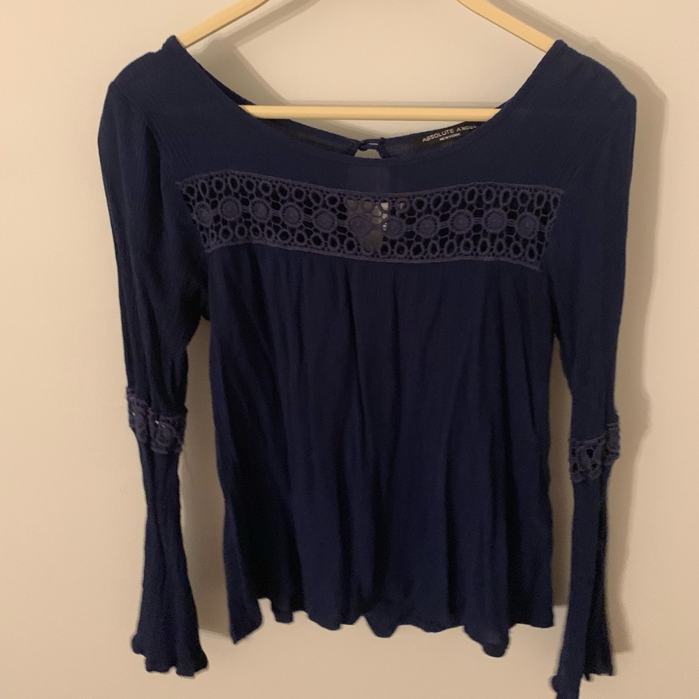 Navy Blue Blouse